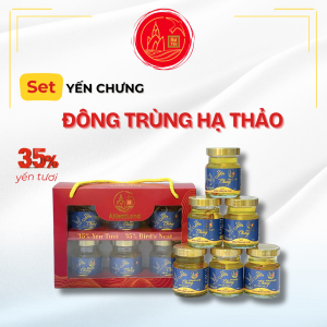 Set Yến Chưng Đông Trùng Hạ Thảo 6 Hũ