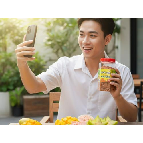 Muối Tôm Miền Tây Kim Giang 300g - Đặc Sản An Giang