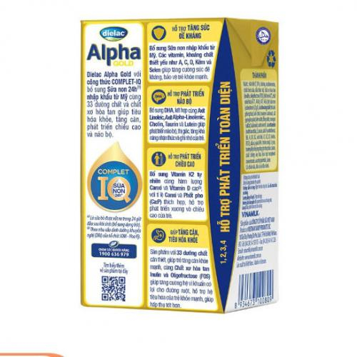 Sữa Bột Pha Sẵn Dielac  Alpha Gold 110ml (Trên 1 Tuổi)