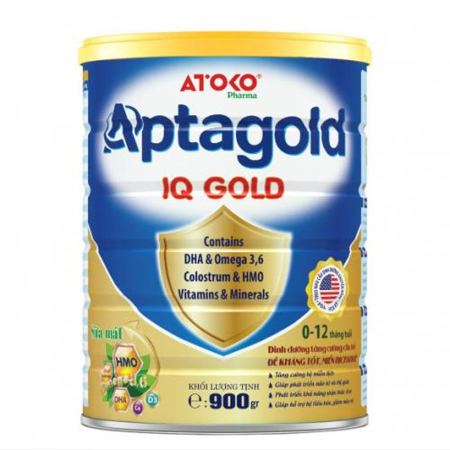 Sữa Mát Aptagold IQ Gold Lon 900gr (0-12 Tháng)