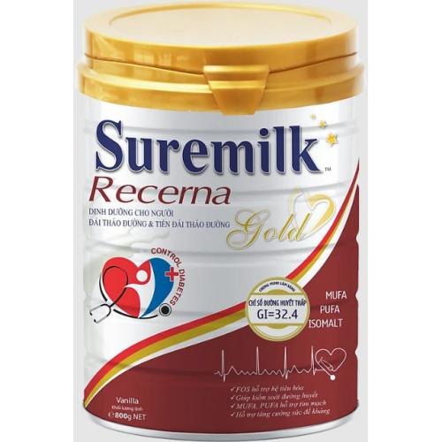 Sữa Bột Suremilk Recerna Gold Lon 800gr (Người Tiểu Đường)